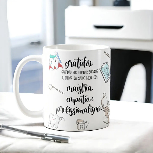 Caneca Personalizada Presente Odontologia para Dentistas