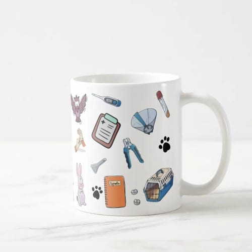 Caneca Personalizada Presente Medicina para Veterinária Pet