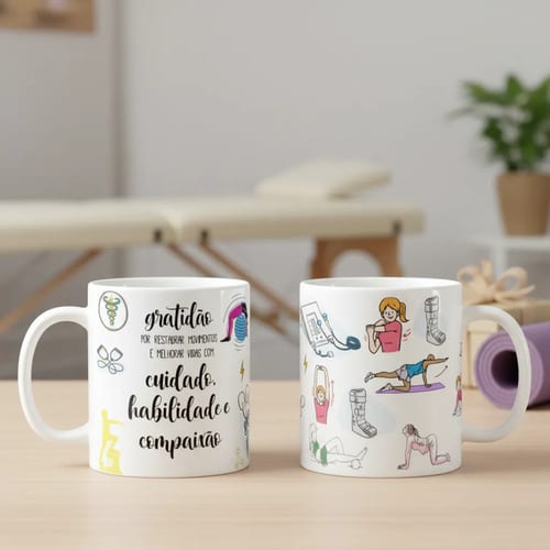 Caneca Personalizada Profissão Fisioterapia Fisioterapeutas - Profissões (Fisioterapeuta)