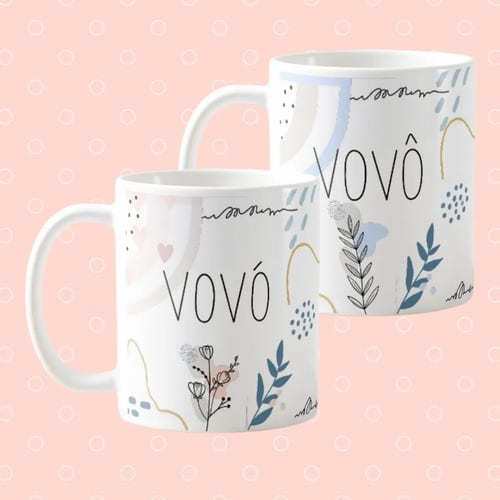 Kit Dia do Avós Canecas Vovó e Vovô Presente Pronta Entrega