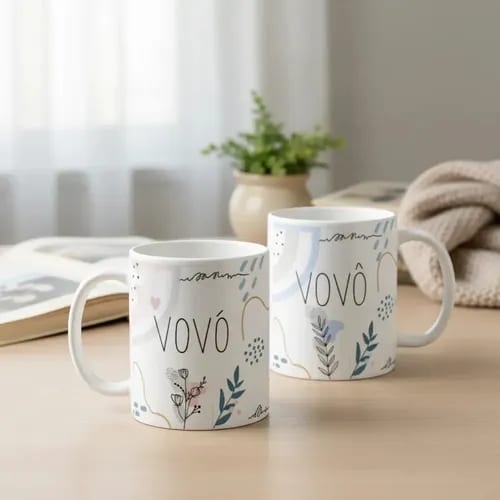 Kit Dia do Avós Canecas Vovó e Vovô Presente Pronta Entrega