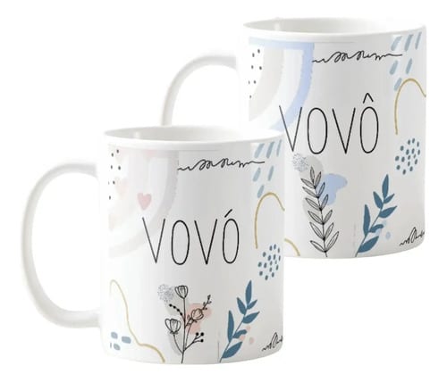 Kit Dia do Avós Canecas Vovó e Vovô Presente Pronta Entrega - Família (Avó e Avô)