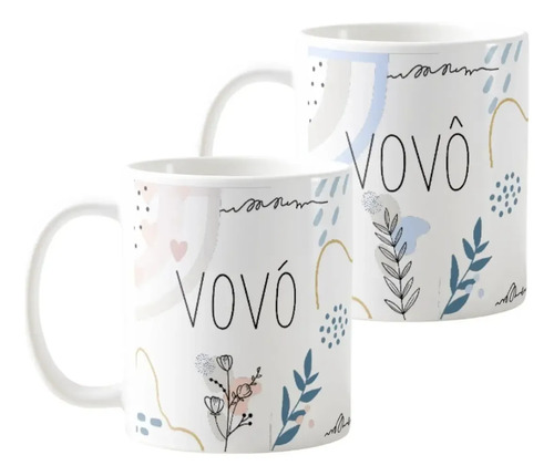 Kit Dia do Avós Canecas Vovó e Vovô Presente Pronta Entrega