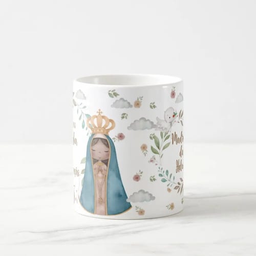 Caneca Madrinha de Consagração Presente Batizado com Nome