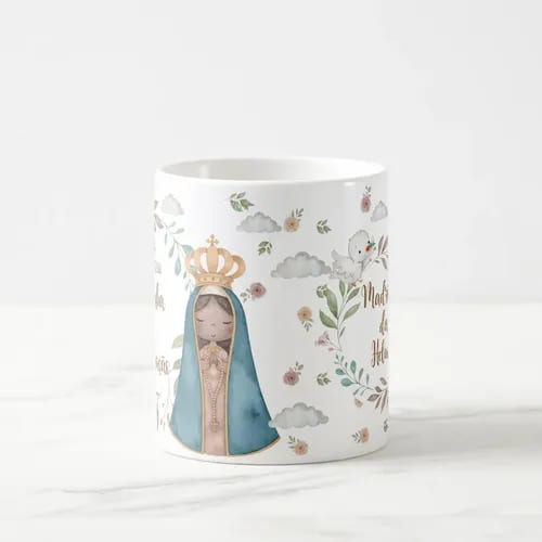 Caneca Madrinha de Consagração Presente Batizado com Nome