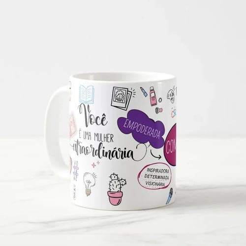 Caneca Personalizada Mulher Extraordinária Presente Pronta Entrega