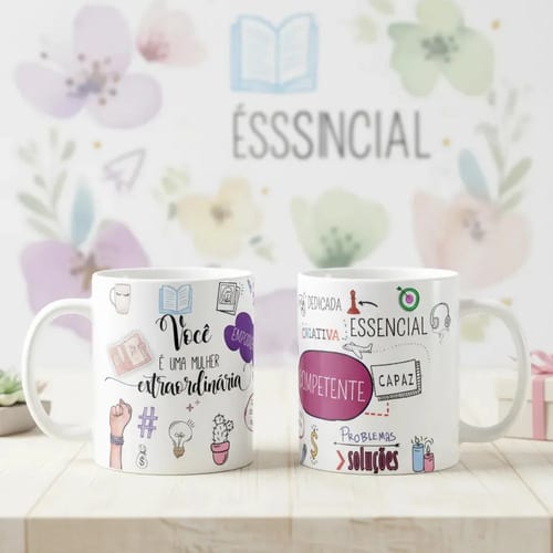 Caneca Personalizada Mulher Extraordinária Presente Pronta Entrega