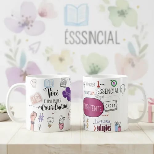 Caneca Personalizada Mulher Extraordinária Presente Pronta Entrega