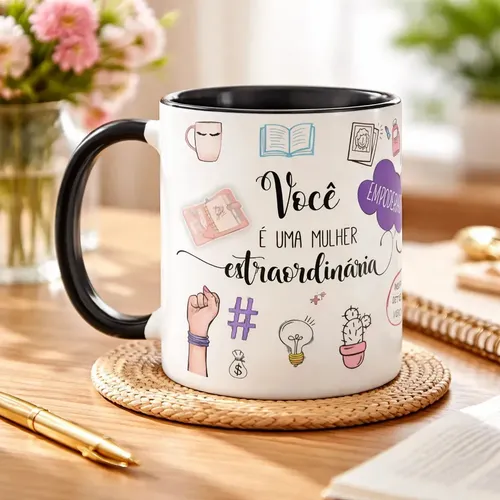 Caneca Personalizada Presente Mulher Dia das Mulheres - Profissões (Mulher)