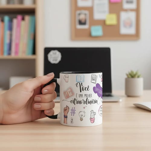Caneca Personalizada Presente Mulher Dia das Mulheres