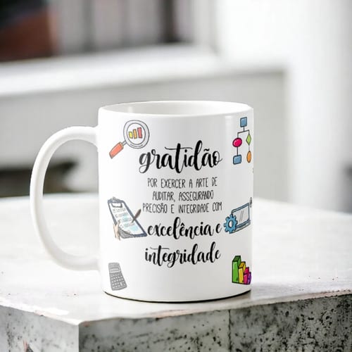 Caneca Profissão Auditor Presente Criativo Auditoria