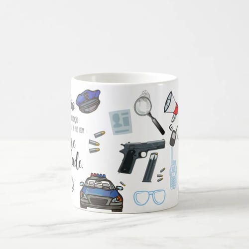 Caneca Profissão Presente Profissionais Polícia - Policial