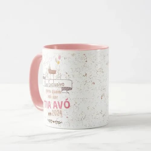 Caneca Presente Especial Revelação Quem Vai Ser Tia Avó 2024