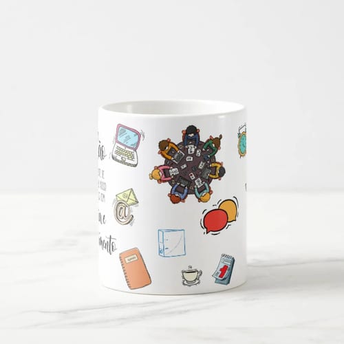 Caneca Profissão Escritório Presente Criativo de Secretária