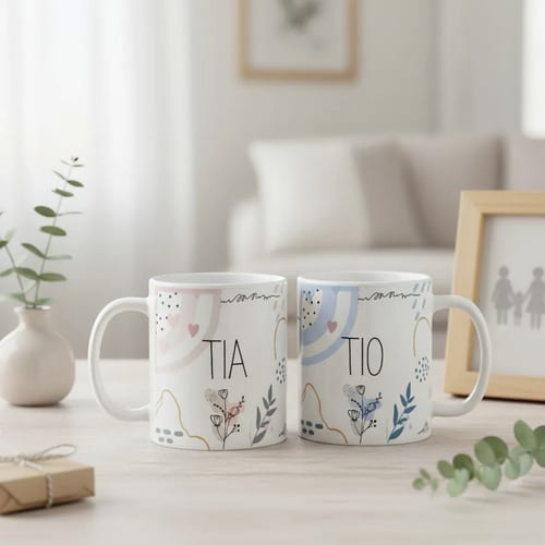 Kit Presente Moderno Especial Tio e Tia Minimalista - Família (Tia e Tio)