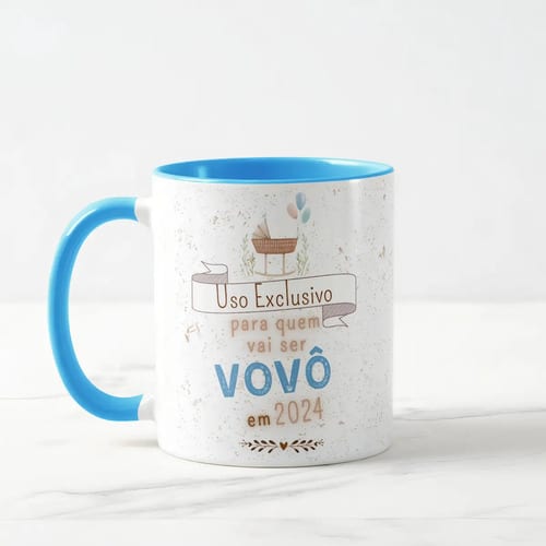 Caneca Presente Especial Revelação Quem Vai Ser Avô em 2024