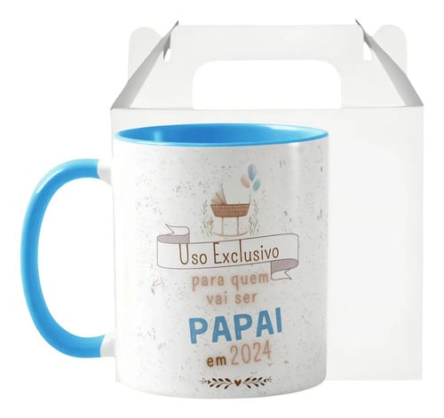 Caneca Presente Especial Revelação Quem Vai Ser Papai 2024 - Família (Pai)