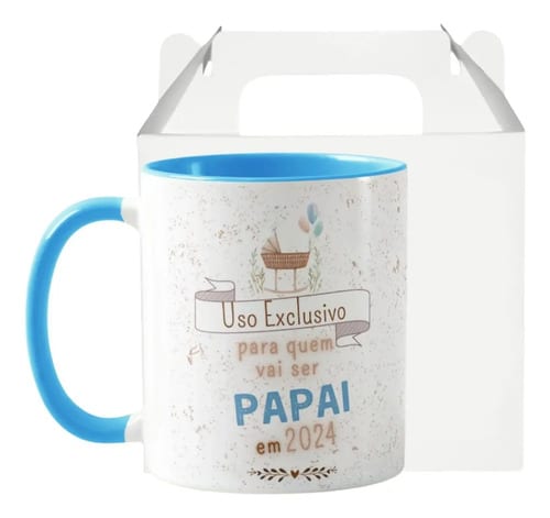 Caneca Presente Especial Revelação Quem Vai Ser Papai 2024 - Família (Pai)