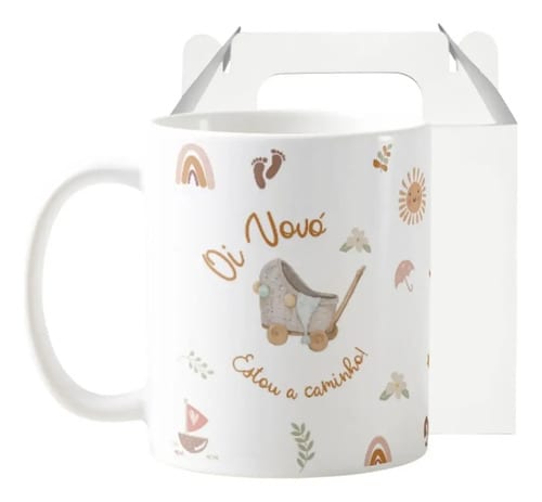 Caneca Avó Anúncio de Grávidez Vovó Estou a Caminho