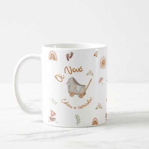 Caneca Presente Revelação Especial Oi Vovô Estou a Caminho