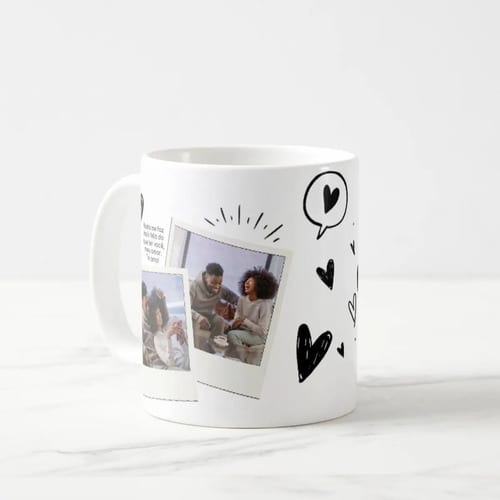 Kit Almofada E Caneca Casal Romântico Presente Namorados Branco Meu Amor É Teu - 2 Fotos