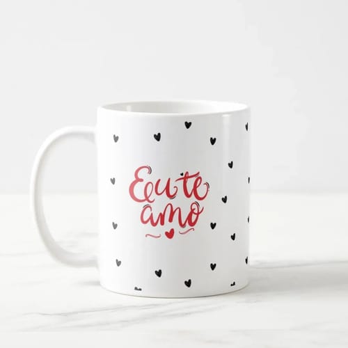 Caneca Personalizada Dia Dos Namorados Eu Te Amo