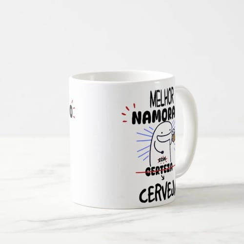 Caneca Personalizada Divertida Melhor Namorado com Cerveja