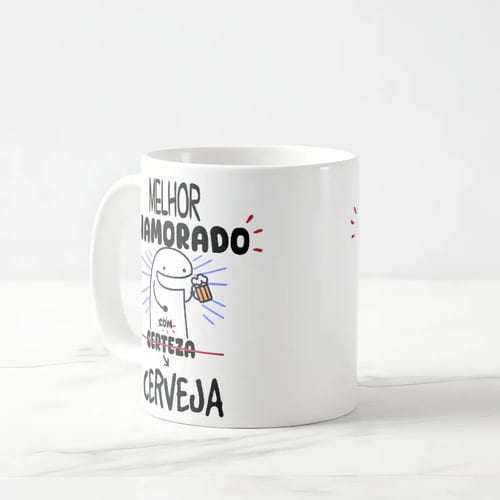 Caneca Personalizada Divertida Melhor Namorado com Cerveja