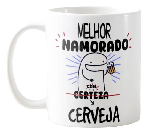 Caneca Personalizada Divertida Melhor Namorado com Cerveja - Outros (Casal)