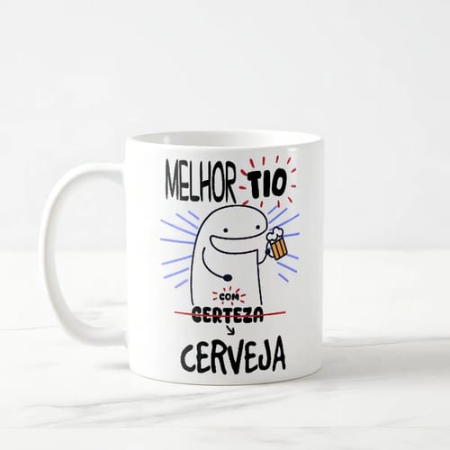 Caneca Personalizada Divertida Melhor Tio Amigo com Cerveja - Família (Tio)