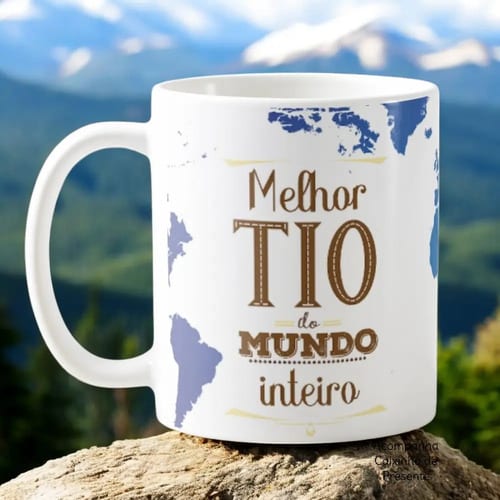 Caneca Presente para Melhor Tio do Mundo Inteiro