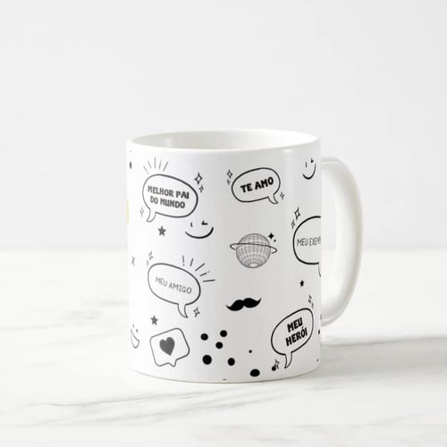 Caneca Personalizada Papai Presente Especial Pai Te Amo