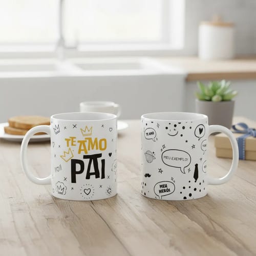 Caneca Personalizada Papai Presente Especial Pai Te Amo - Família (Pai)