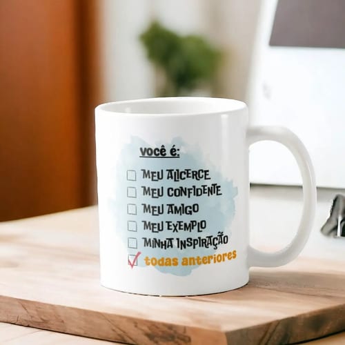 Caneca Presente Especial Feliz Dia dos Pais Te Amo Paizão