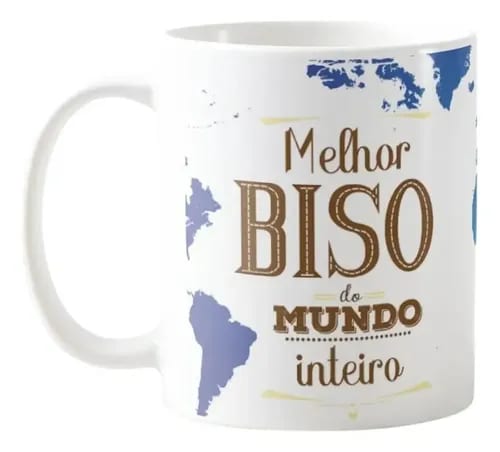 Caneca Dia dos Pais Presente Melhor Bisavô do Mundo Inteiro