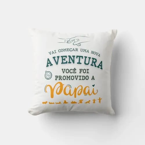 Kit Caneca e Almofada Vai Começar a Aventura Papai