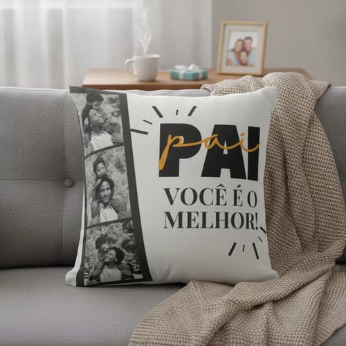Almofada Decorativa Presente Dia dos Pais Melhor Pai - Família (Pai)
