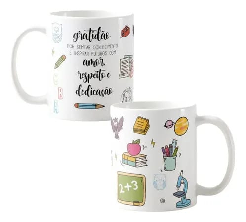 Caneca Personalizada Professores: Presente Edição Dia dos Professores - Dia dos Professores (Professor(a))