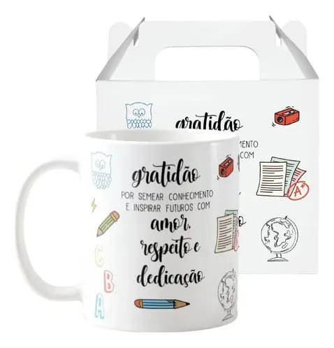 Caneca Personalizada Professores: Presente Edição Dia dos Professores