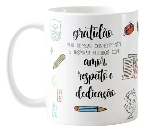 Caneca Personalizada Professores: Presente Edição Dia dos Professores