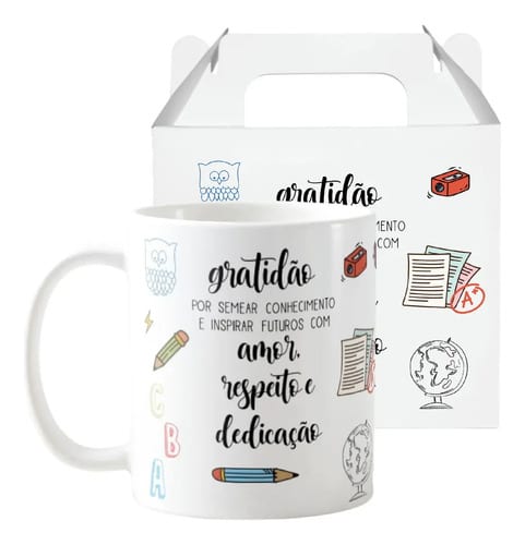 Caneca Personalizada Professores: Presente Edição Dia dos Professores