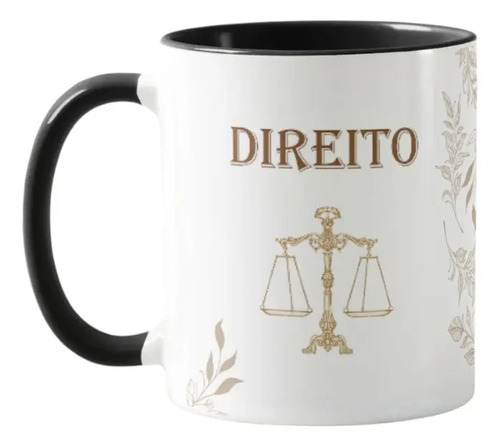 Caneca Direito Presente Personalizado Profissão Formatura