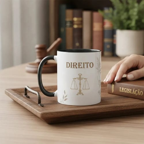 Caneca Direito Presente Personalizado Profissão Formatura