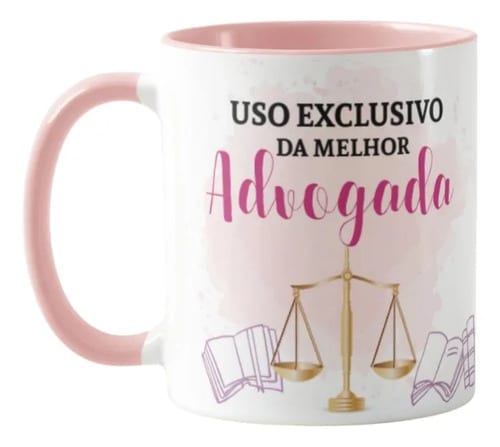 Caneca Direito Presente Profissão Melhor Advogada Especial