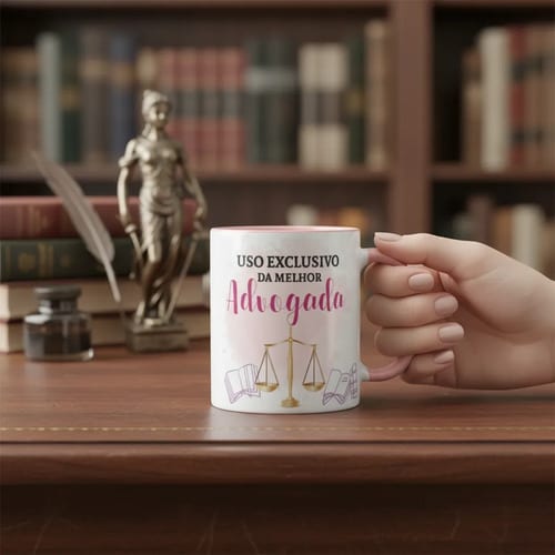 Caneca Direito Presente Profissão Melhor Advogada Especial