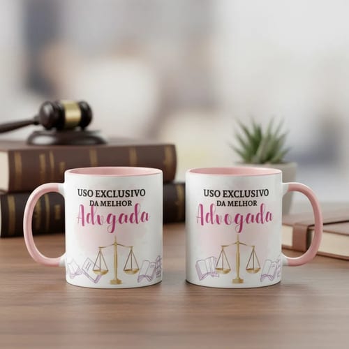 Caneca Direito Presente Profissão Melhor Advogada Especial - Profissões (Advogado(a))