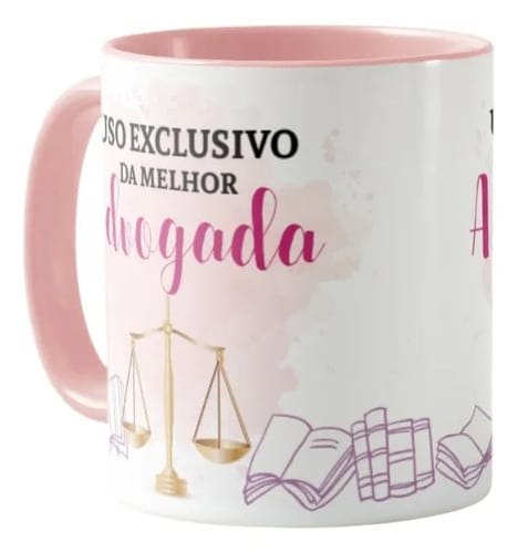 Caneca Direito Presente Profissão Melhor Advogada Especial
