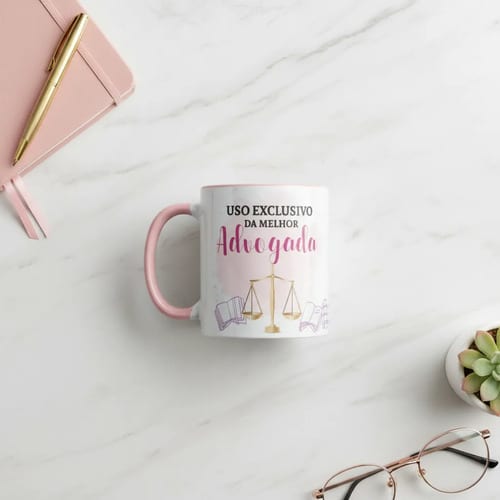 Caneca Direito Presente Profissão Melhor Advogada Especial