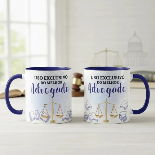 Caneca Direito Presente Profissão Melhor Advogado Especial - Profissões (Advogado(a))