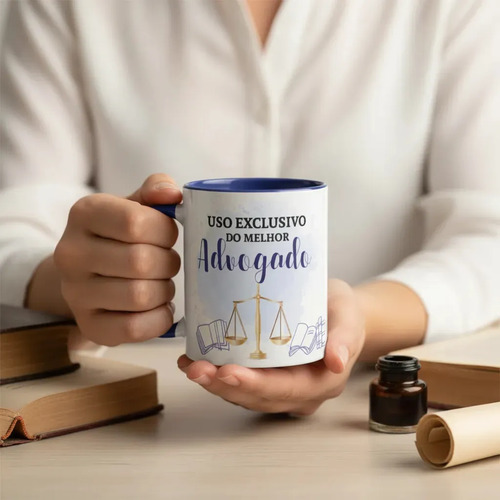 Caneca Direito Presente Profissão Melhor Advogado Especial